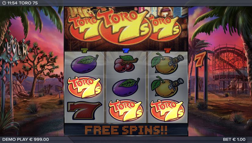 Toro 7s slot screen 7