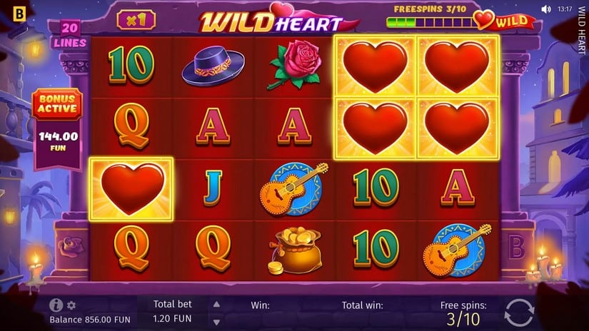Wild Heart slot screen 4