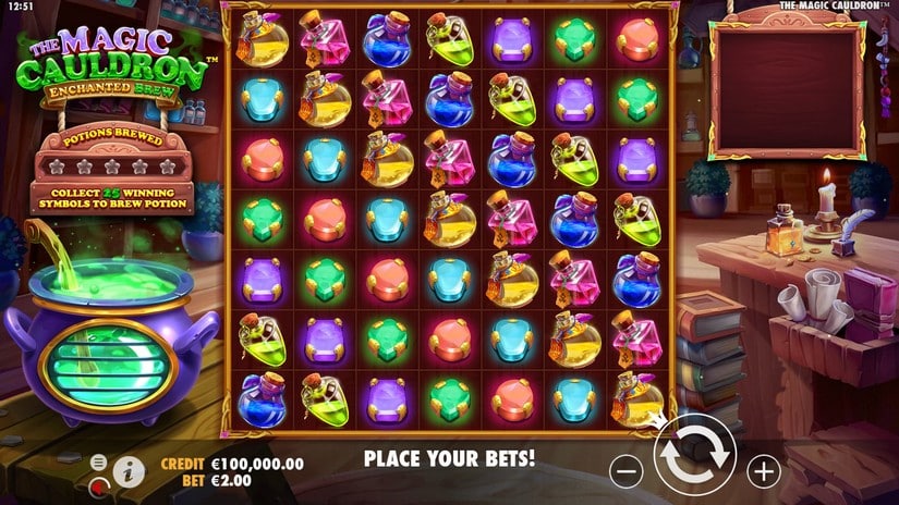 The Magic Cauldron – Enchanted Brew slot screen 1
