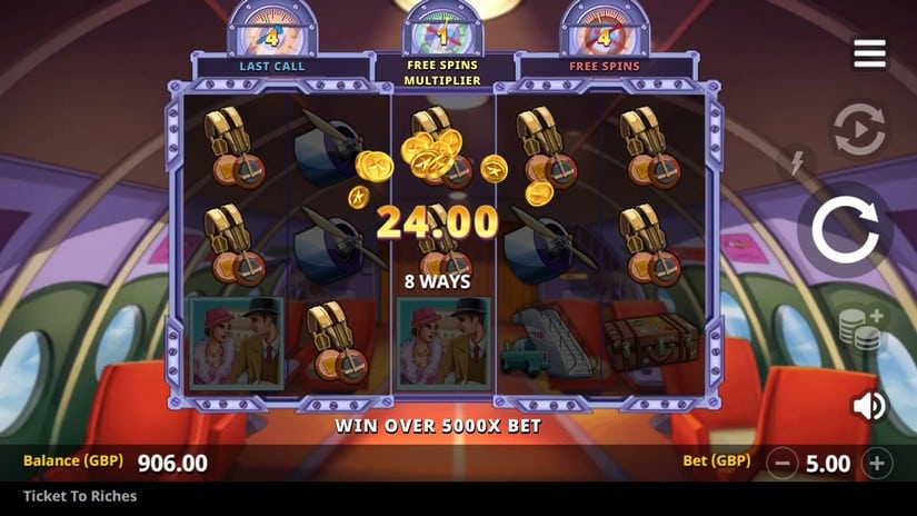 Ticket to Riches slot screen 3