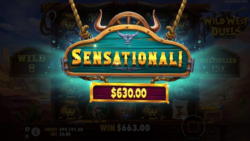 Wild West Duels slot screen 8