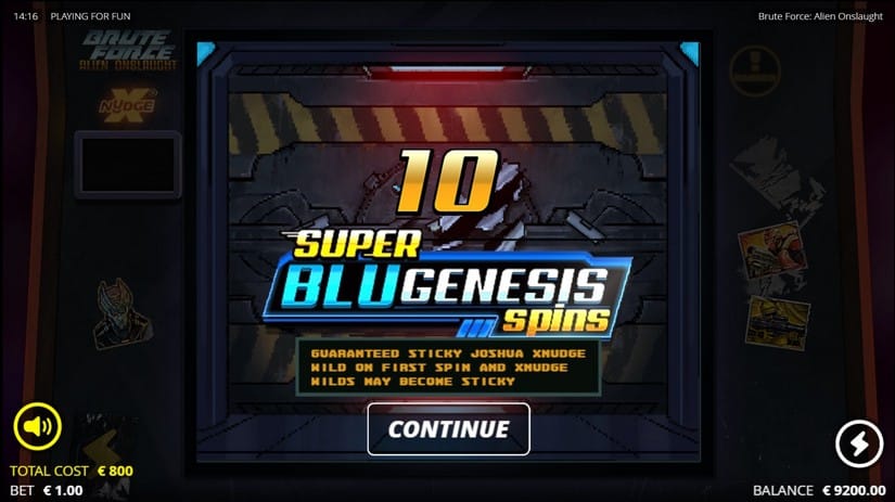 Brute Force Alien Onslaught slot screen 3