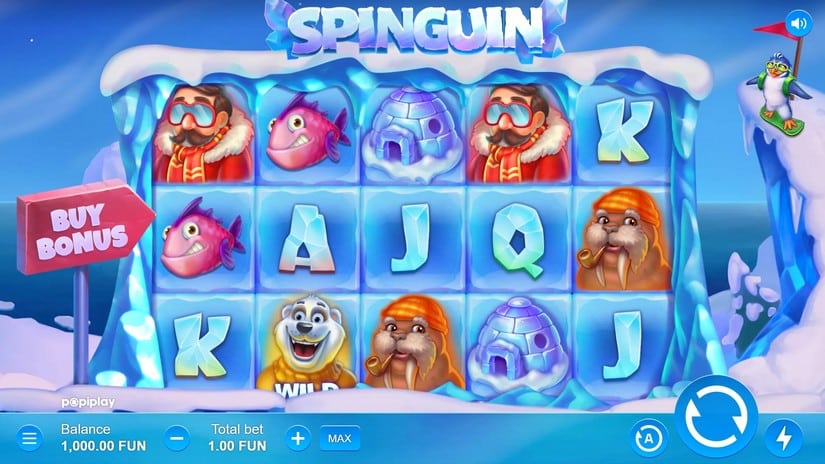Spinguin slot screen 1