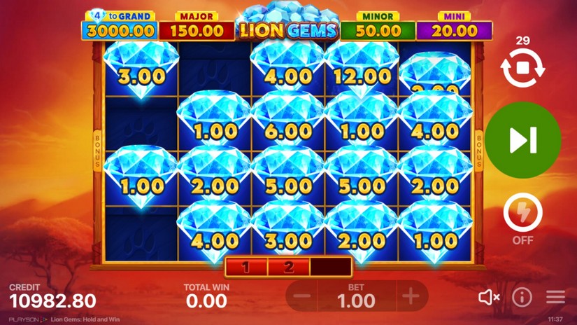 Lion Gems: Hold and Win slot screen 6
