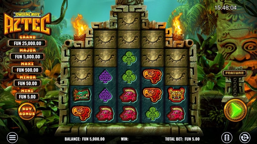Towering Ways Aztec slot screen 2