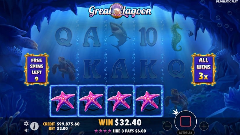 Great Lagoon slot screen 7