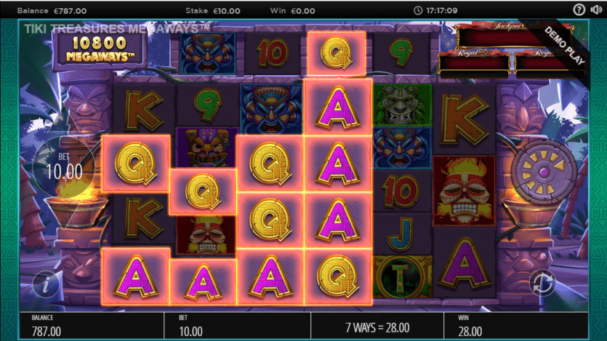 Tiki Treasures Megaways slot screen 5