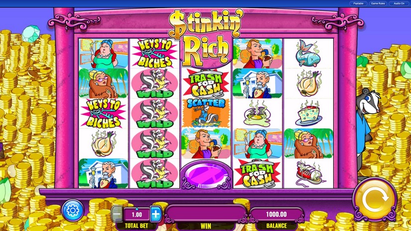 Stinkin’ Rich slot screen 1