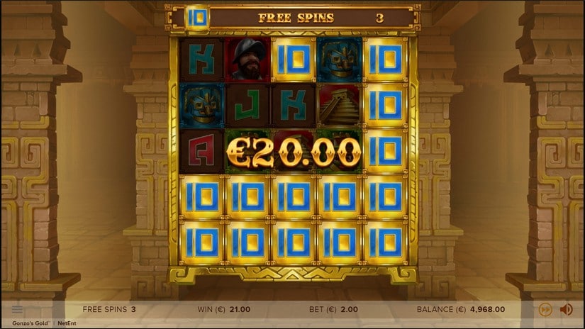 Gonzo’s Gold slot screen 5
