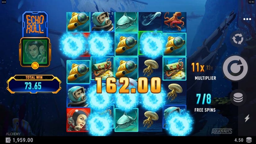 Aquanauts slot screen 8