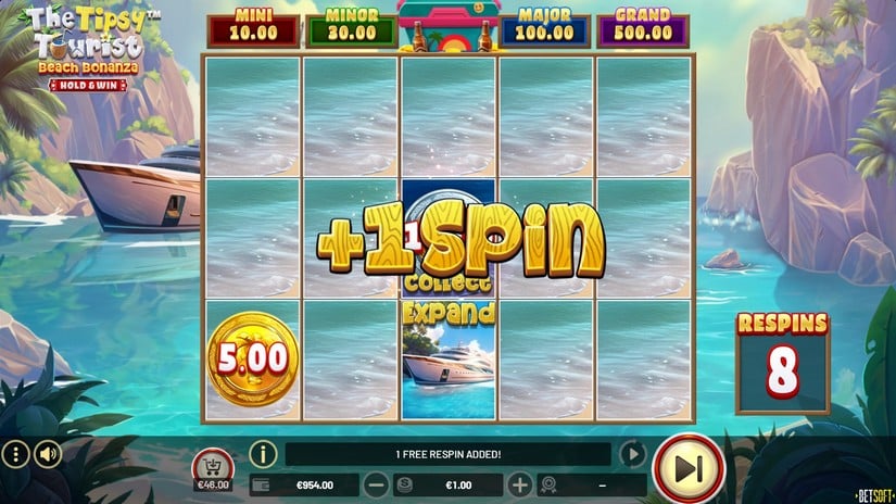 The Tipsy Tourist: Beach Bonanza – Hold & Win slot screen 4