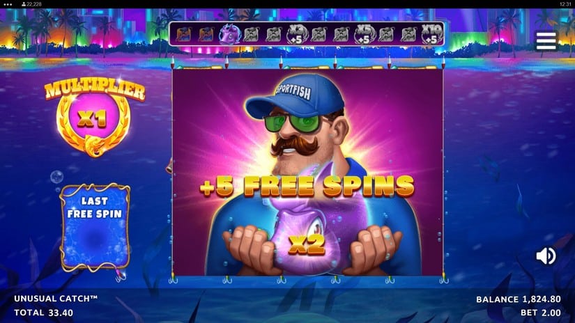 Unusual Catch slot screen 6