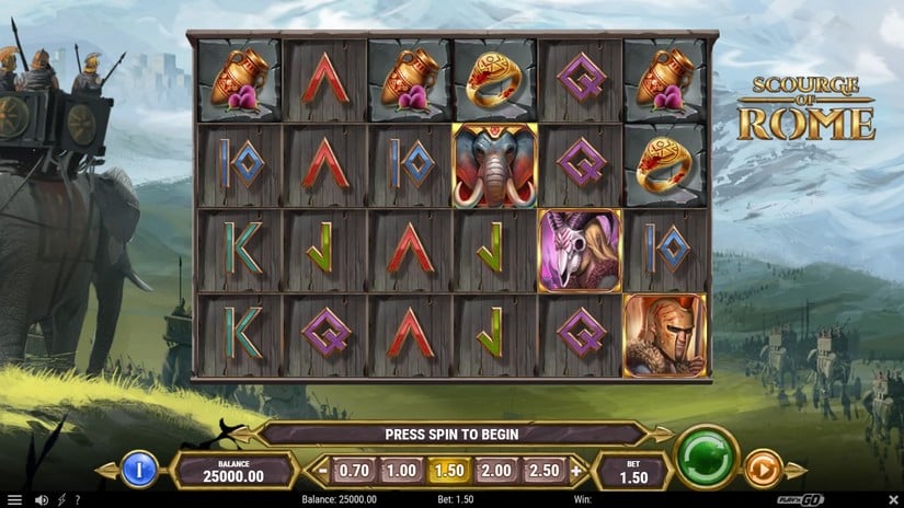 Scourge of Rome slot screen 1