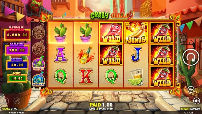 Crazy Chilli slot screen 3