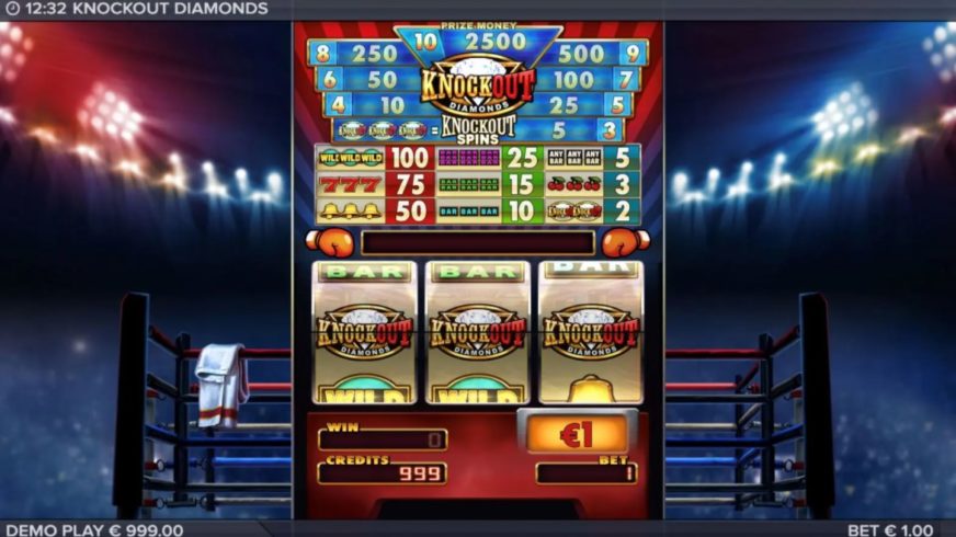 Knockout Diamonds slot screen 3