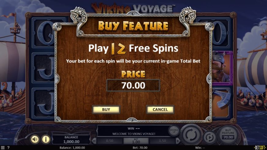 Viking Voyage slot screen 4