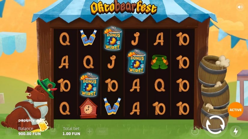 Oktobearfest slot screen 2
