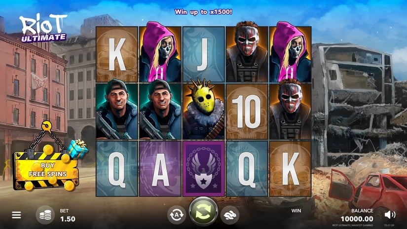 Riot Ultimate slot screen 1