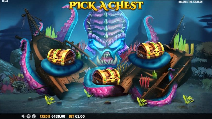 Release the Kraken slot screen 2