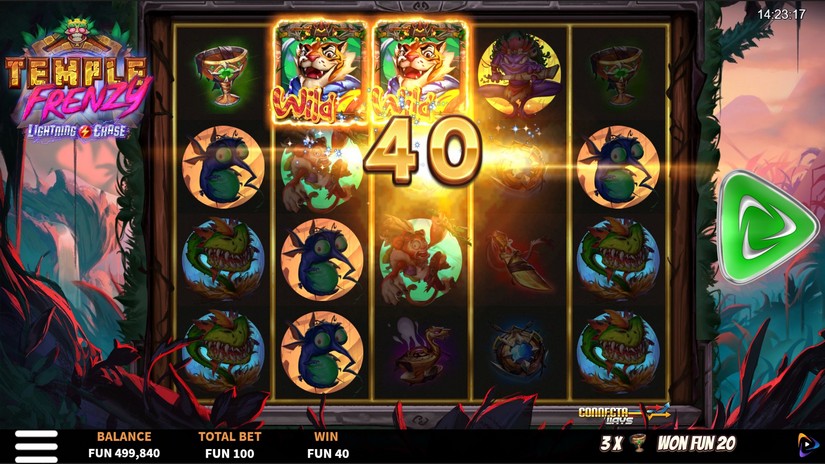 Temple Frenzy Lightning Chase slot screen 2