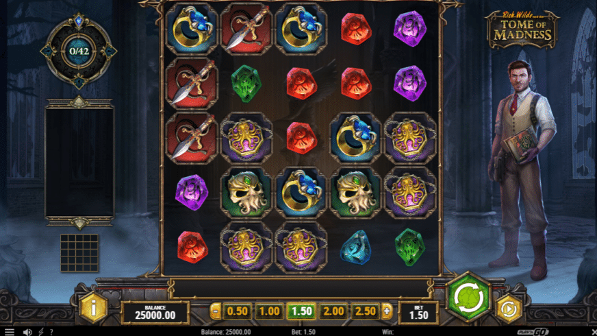 Tome of Madness slot screen 1
