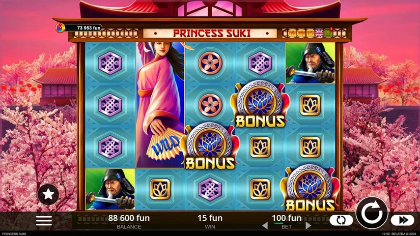 Princess Suki slot screen 4