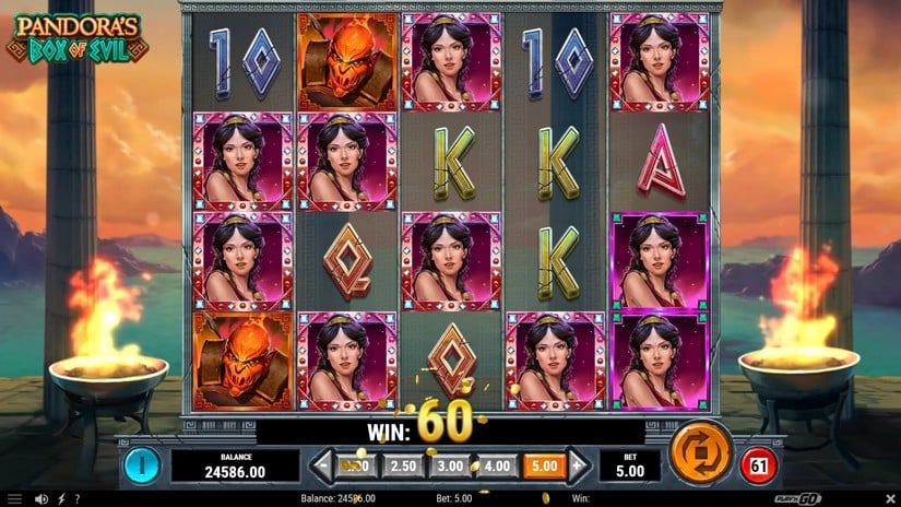 Pandora’s Box of Evil slot screen 1