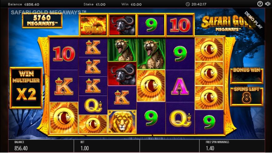 Safari Gold Megaways slot screen 4