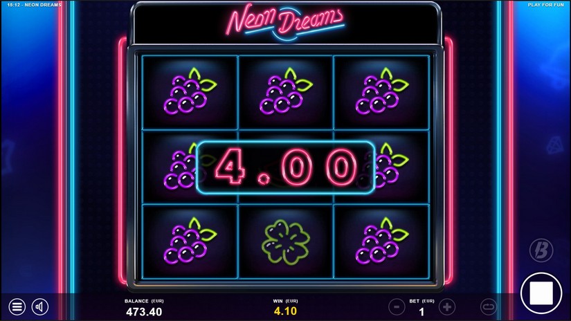 Neon Dreams slot screen 3