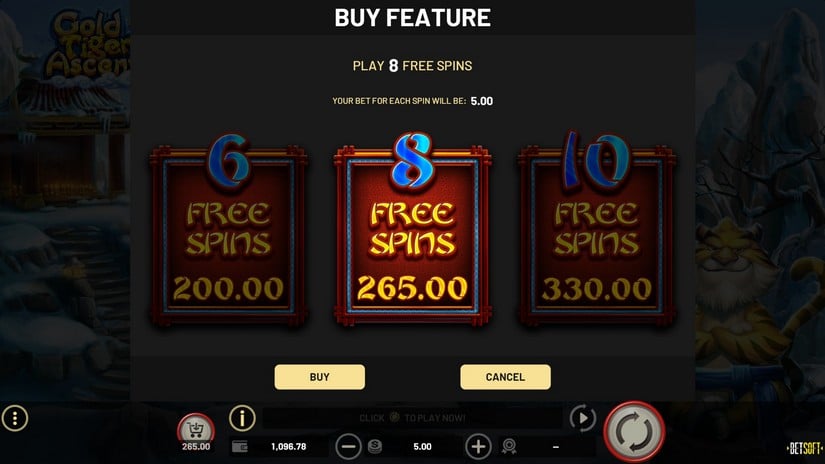 Gold Tiger Ascent slot screen 3
