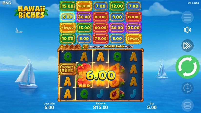 Hawaii Riches slot screen 3