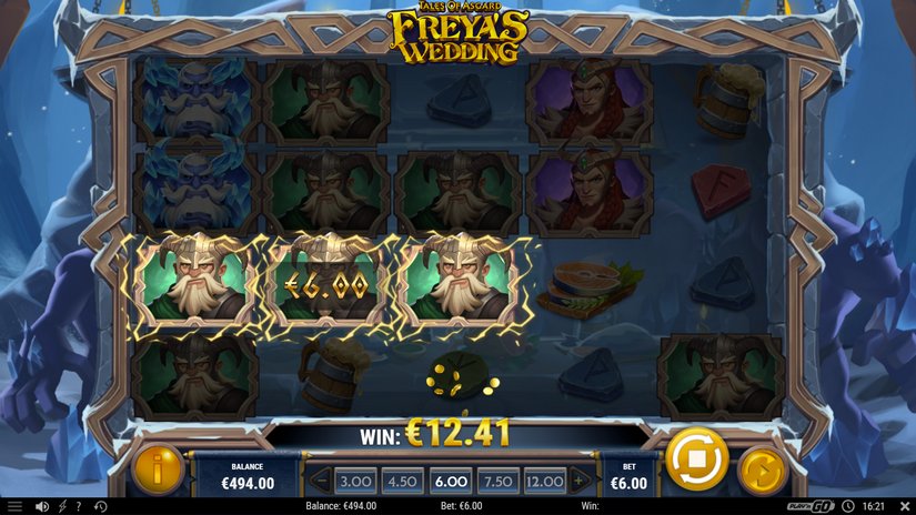 Tales of Asgard Freya’s Wedding slot screen 2