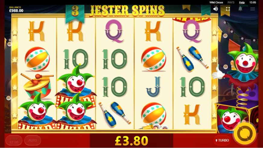 Wild Circus slot screen 5