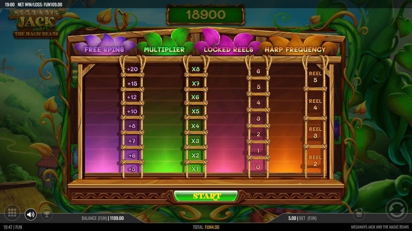 Megaways Jack and The Magic Beans slot screen 5