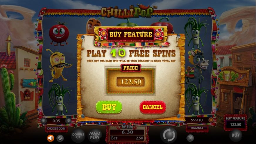 Chilli Pop slot screen 3