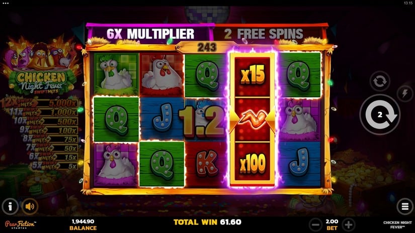 Chicken Night Fever slot screen 5