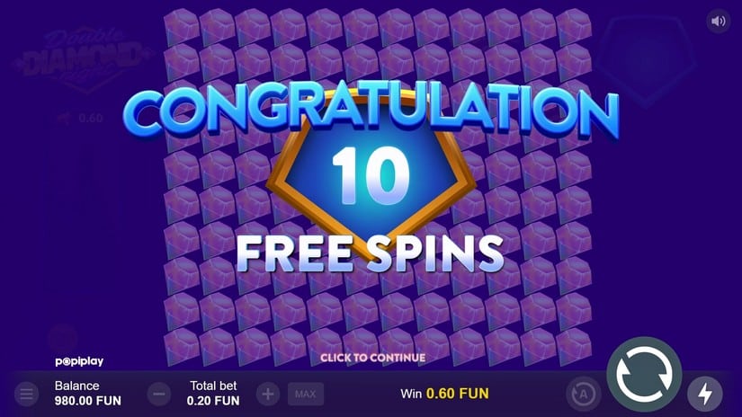 Double Diamond Night slot screen 3