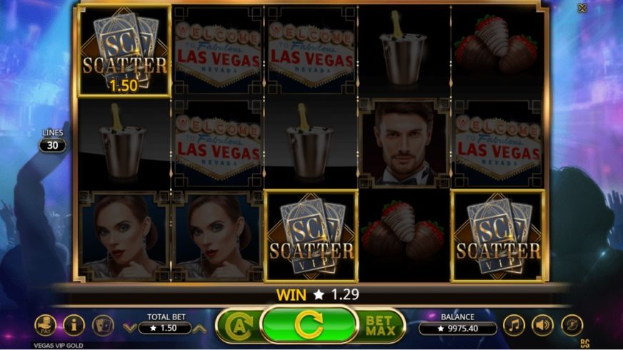 Vegas VIP Gold slot screen 4