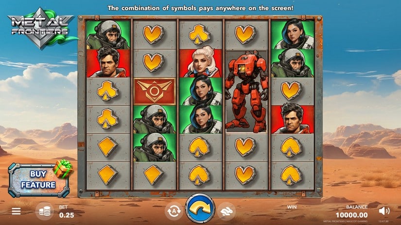 Metal Frontiers slot screen 1