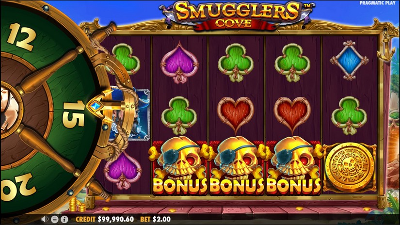Smugglers Cove slot screen 2