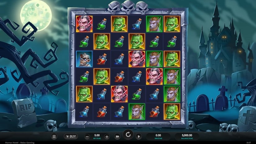 Horror Hotel slot screen 1