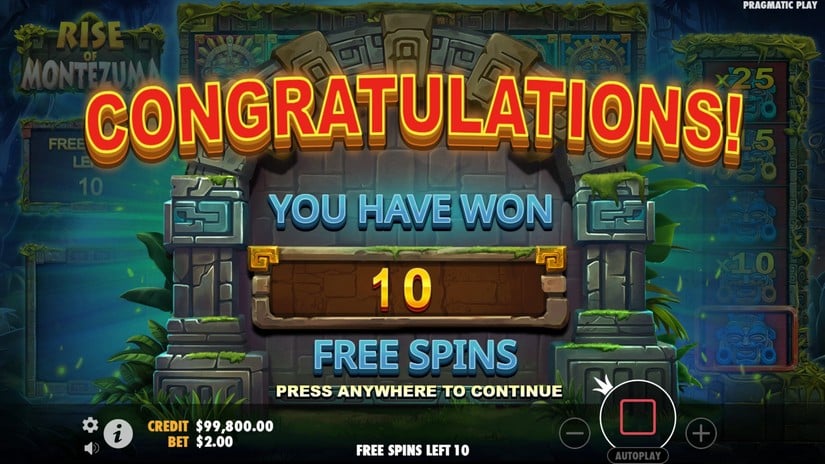 Rise of Montezuma slot screen 3