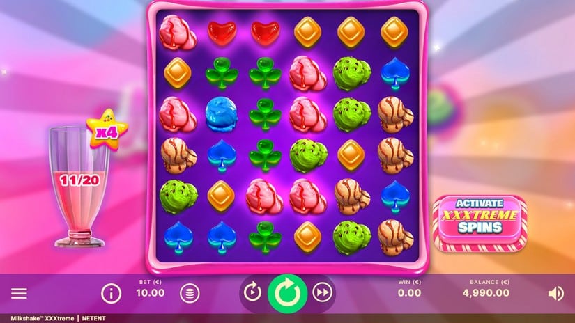 Milkshake XXXtreme slot screen 1