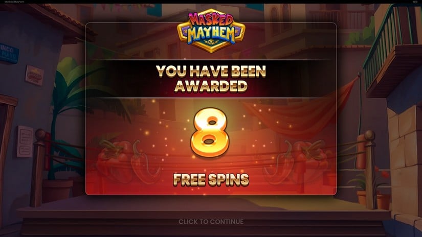 Masked Mayhem slot screen 3