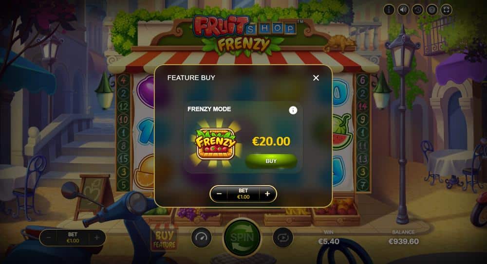 Fruit Shop Frenzy bonus buy