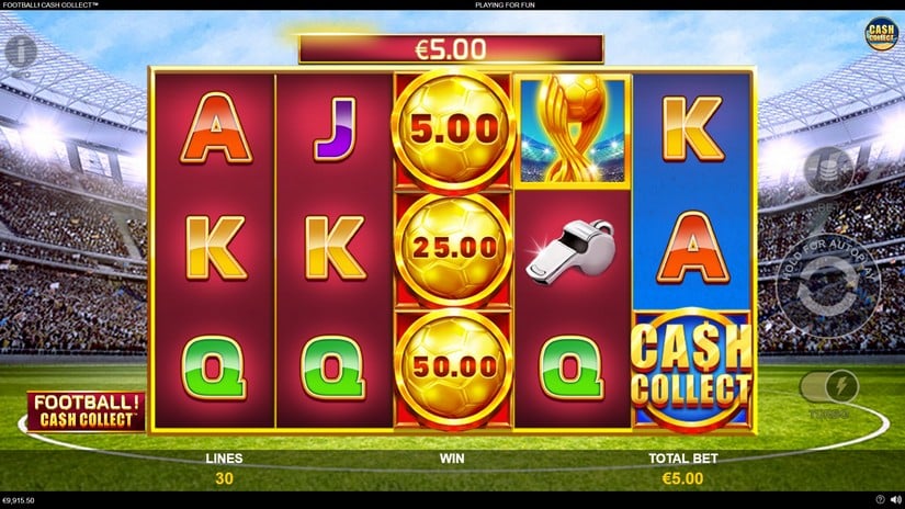 Football Cash Collect slot screen 4