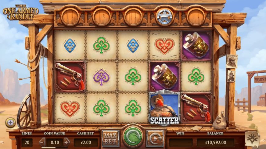 The One Armed Bandit slot screen 2