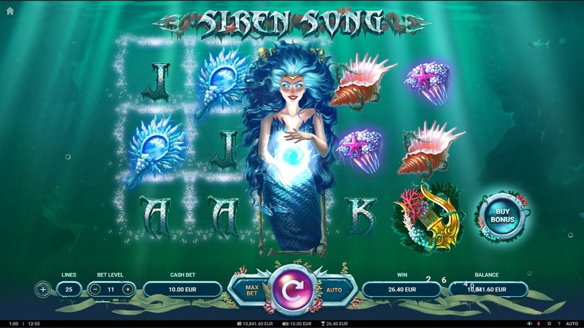Siren Song slot screen 2