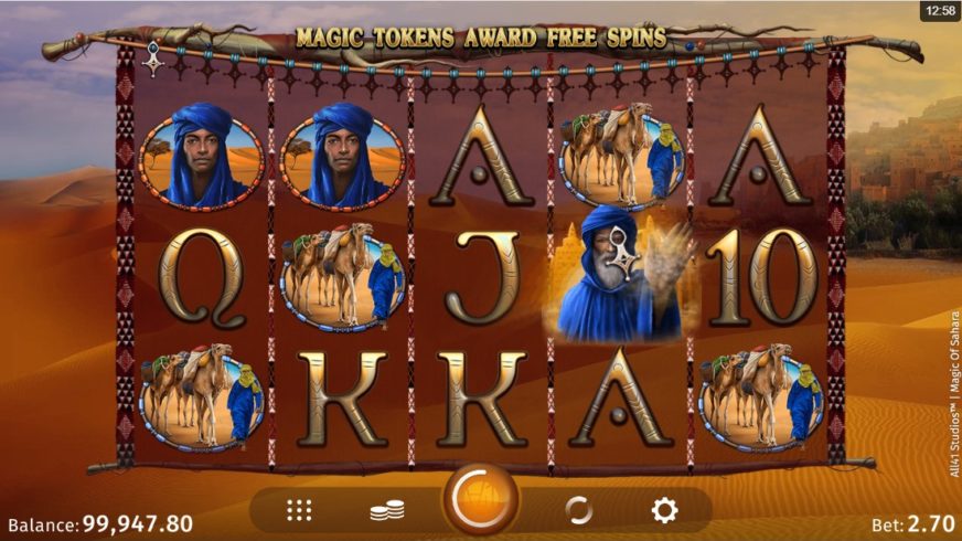 Magic of Sahara slot screen 4
