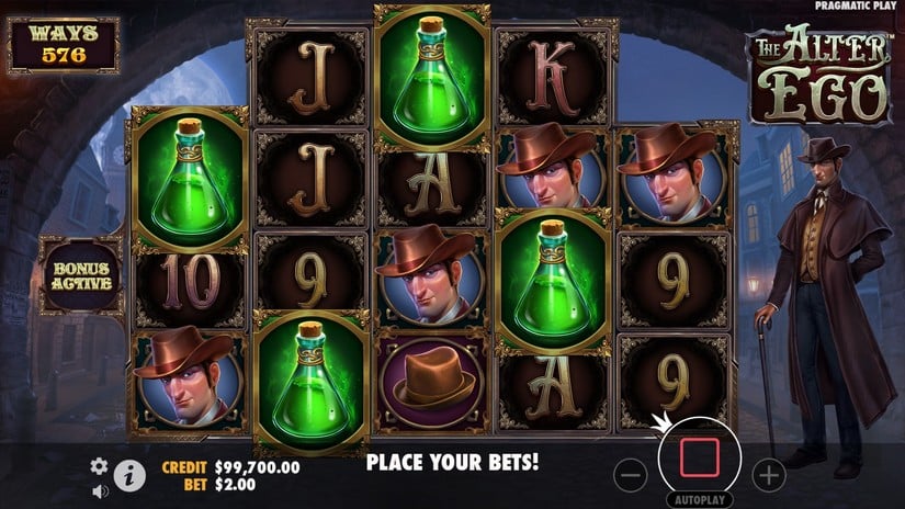 The Alter Ego slot screen 2